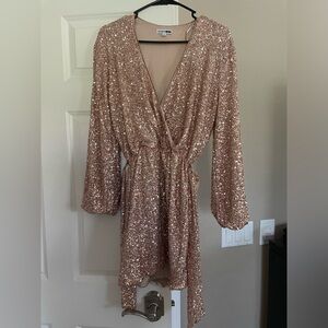 Sexy Gold Fashion Nova Dress